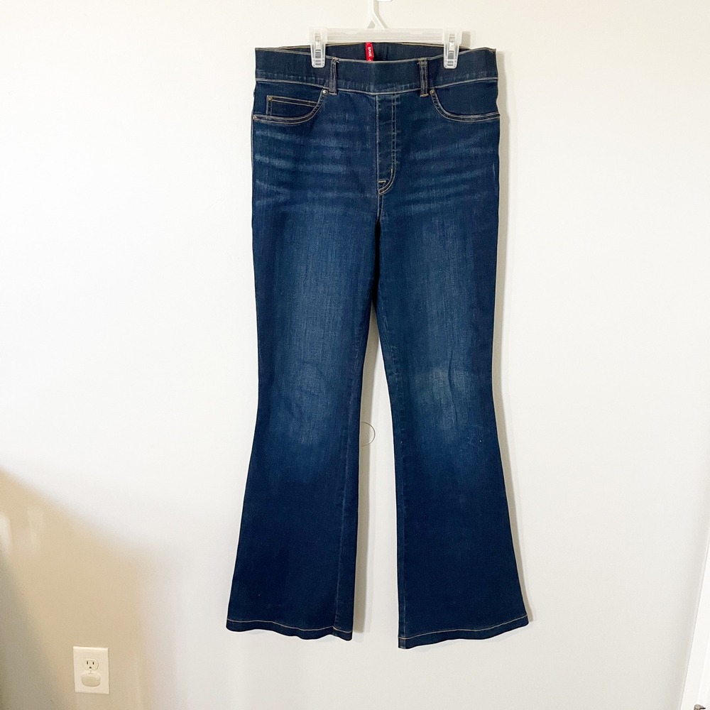 Spanx pull on flare jeans women's‎ large